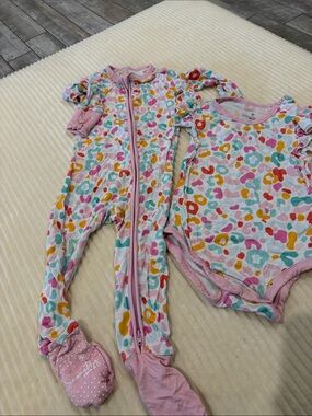 Bamboo sleep and matching onsie